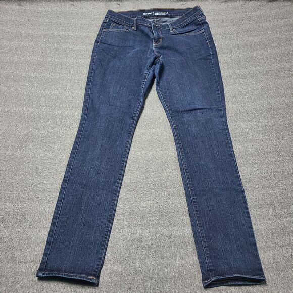 Old Navy Womens Jeans 12 Curve Profile Slim Straight Festival Beach Party Boho - Picture 1 of 9